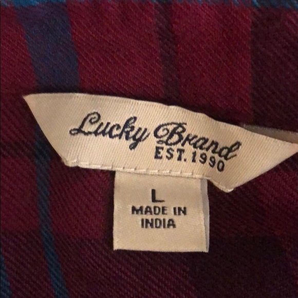 Lucky Brand Bungalow plaid top - Picture 6 of 6